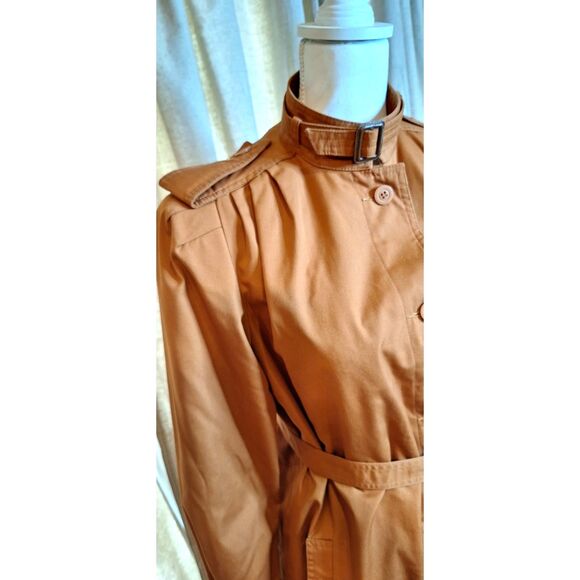Vintage Neiman Marcus Ladies Trench Coat Coatworks Judy Scates for Jerold SZ 7/8 - Picture 4 of 15